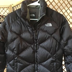 Women's Brown The North Face 550 Goose Down Coat M